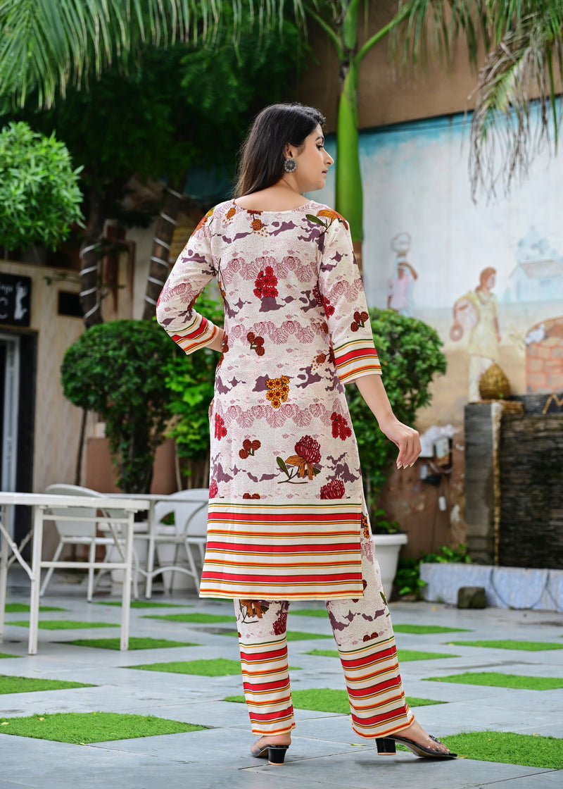 Classic Printed Coord Set for Daily and Casual Wear