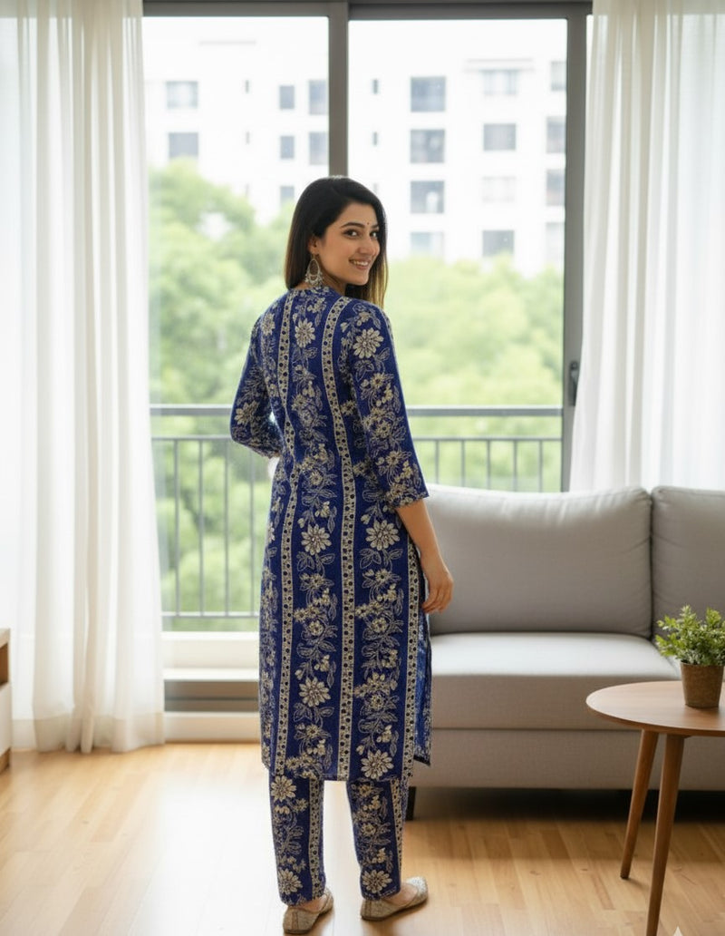 Classic Printed Coord Set for Daily and Casual Wear