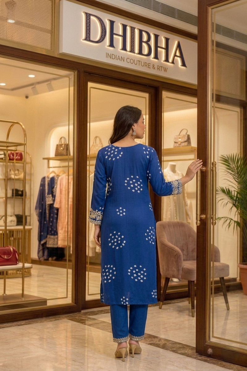 Classic Printed Coord Set for Daily and Casual Wear with Embroidery