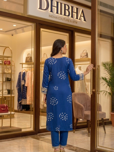 Classic Printed Coord Set for Daily and Casual Wear with Embroidery