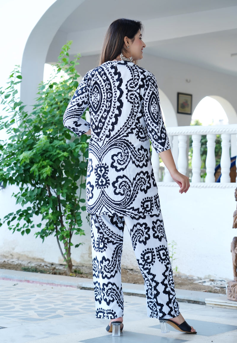 Classic Printed Coord Set for Daily and Casual Wear