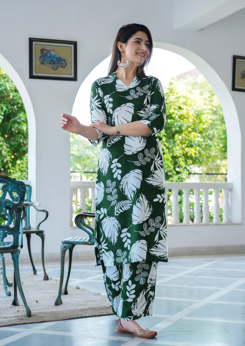 Classic Printed Coord Set for Daily and Casual Wear