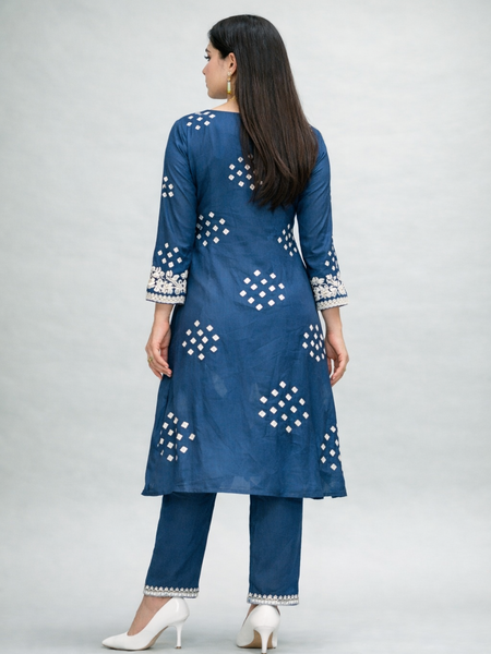 Classic Embroidered Coord Set for Daily and Casual Wear