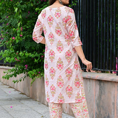 Classic Printed Pure Cotton Kurta, Palazzo and Dupatta Set for Festive wear