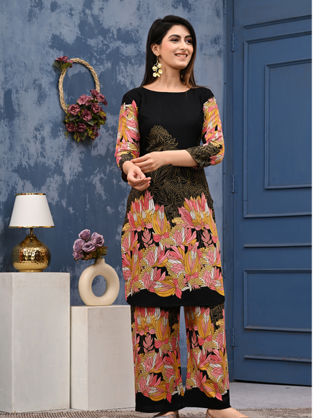 Classic Printed Coord Set for Daily and Casual Wear