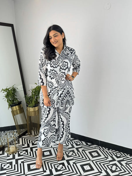 Classic Printed Coord Set for Daily and Casual Wear