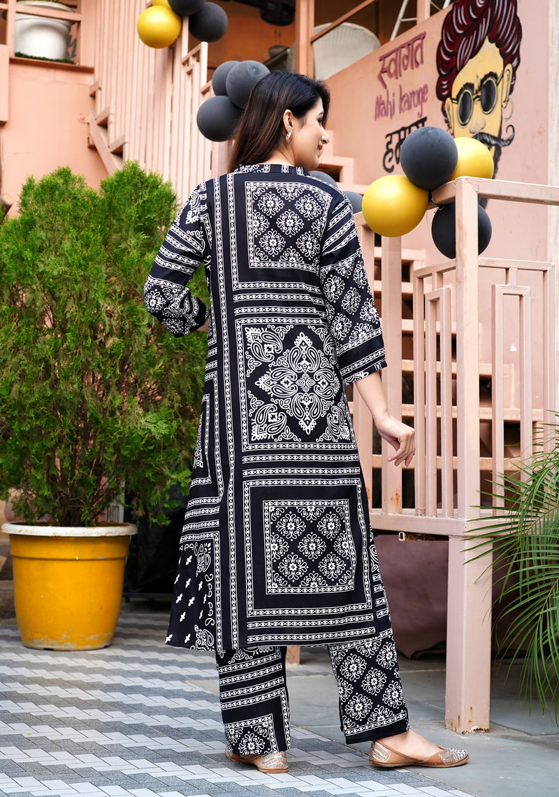 Classic Printed Coord Set for Daily and Casual Wear