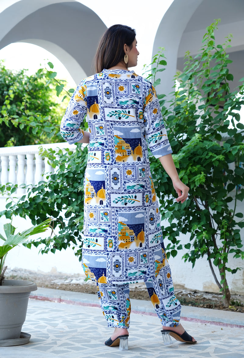 Classic Printed Coord Set for Daily and Casual Wear