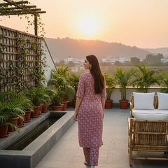 Classic Printed Coord Set for Daily and Casual Wear