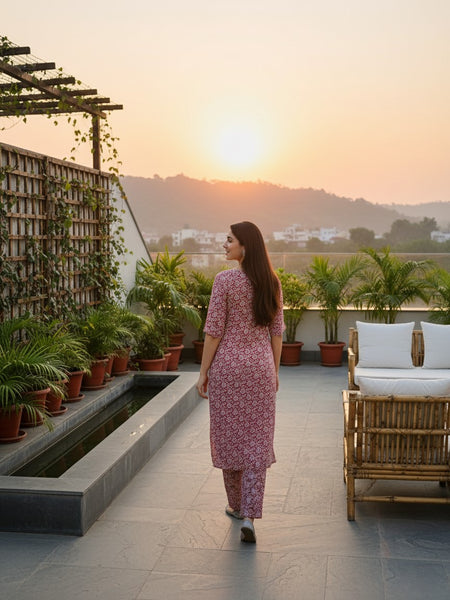 Classic Printed Coord Set for Daily and Casual Wear