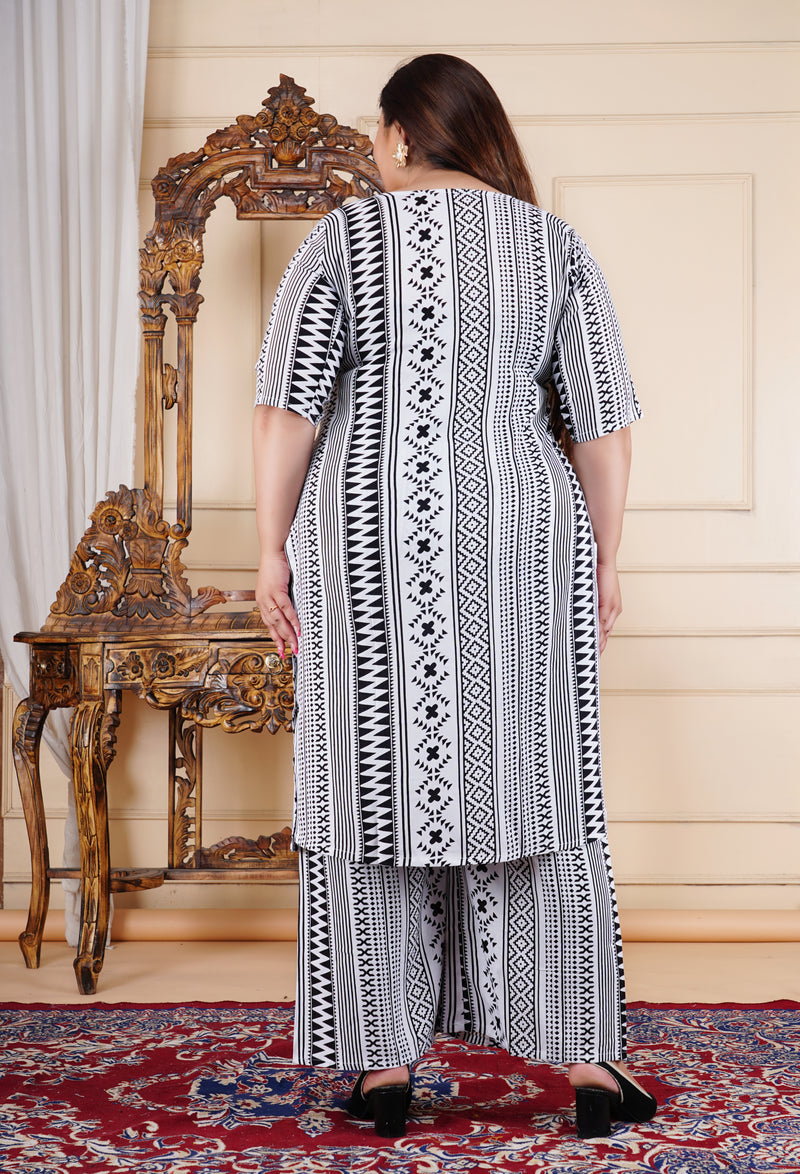 Classic Printed Coord Set for Daily and Casual Wear