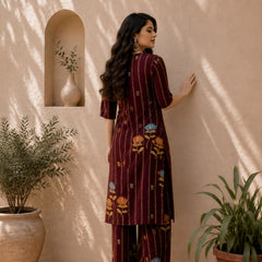 Classic Printed Coord Set for Daily and Casual Wear