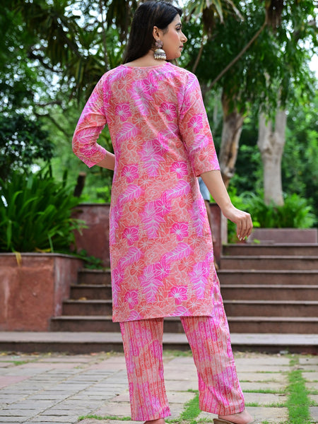 Classic Printed Pure Cotton Kurta, Palazzo and Dupatta Set for Festive wear
