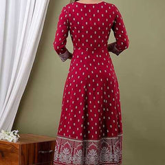 Rich Maroon Traditional Suit Set for Women with Dupatta & Pant Included