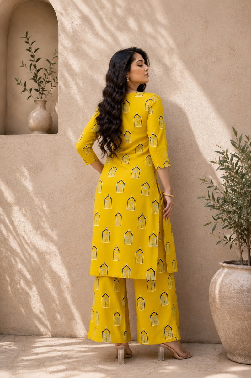 Classic Printed Coord Set for Daily and Casual Wear