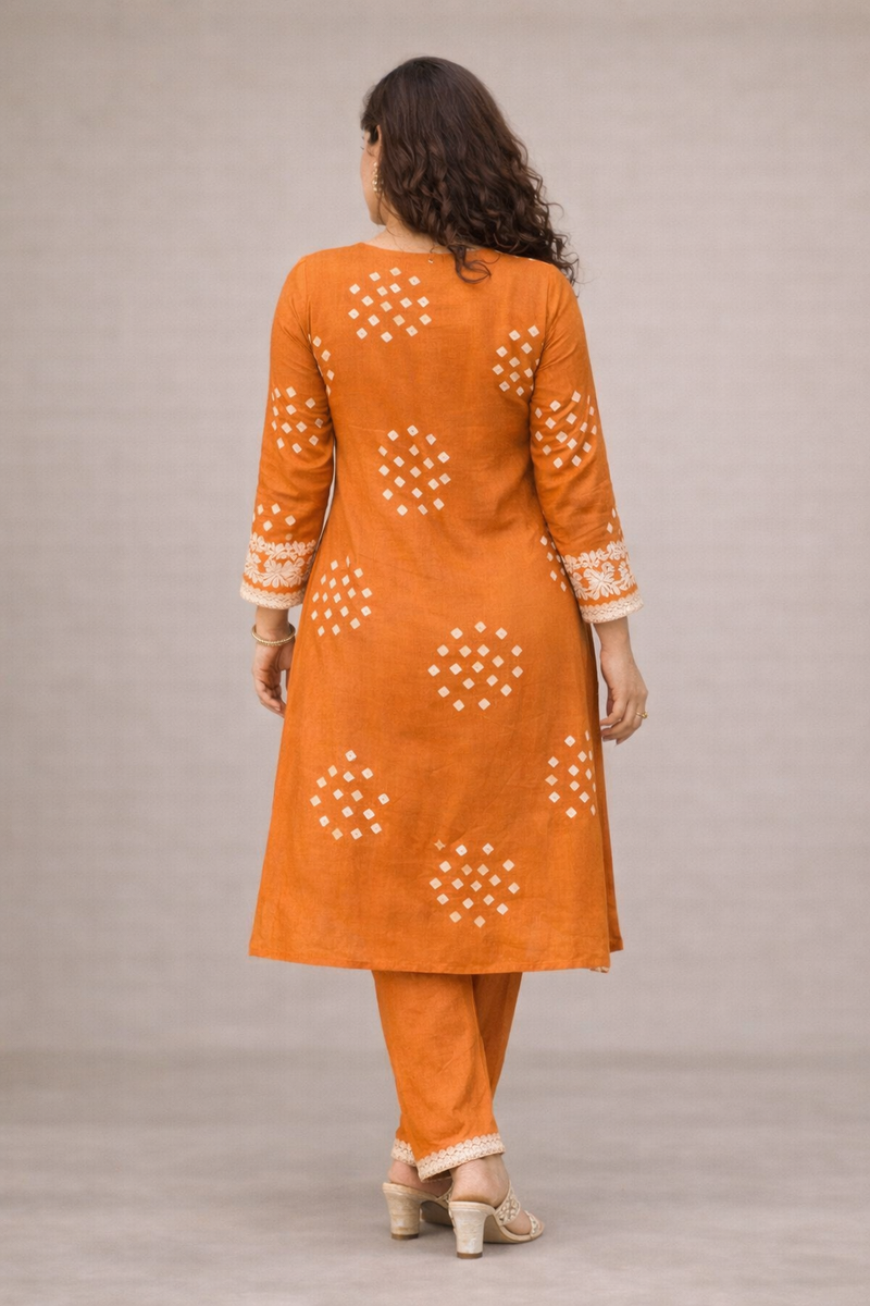 Classic Embroidered Coord Set for Daily and Casual Wear