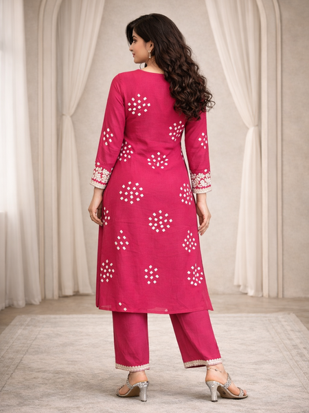 Classic Embroidered Coord Set for Daily and Casual Wear