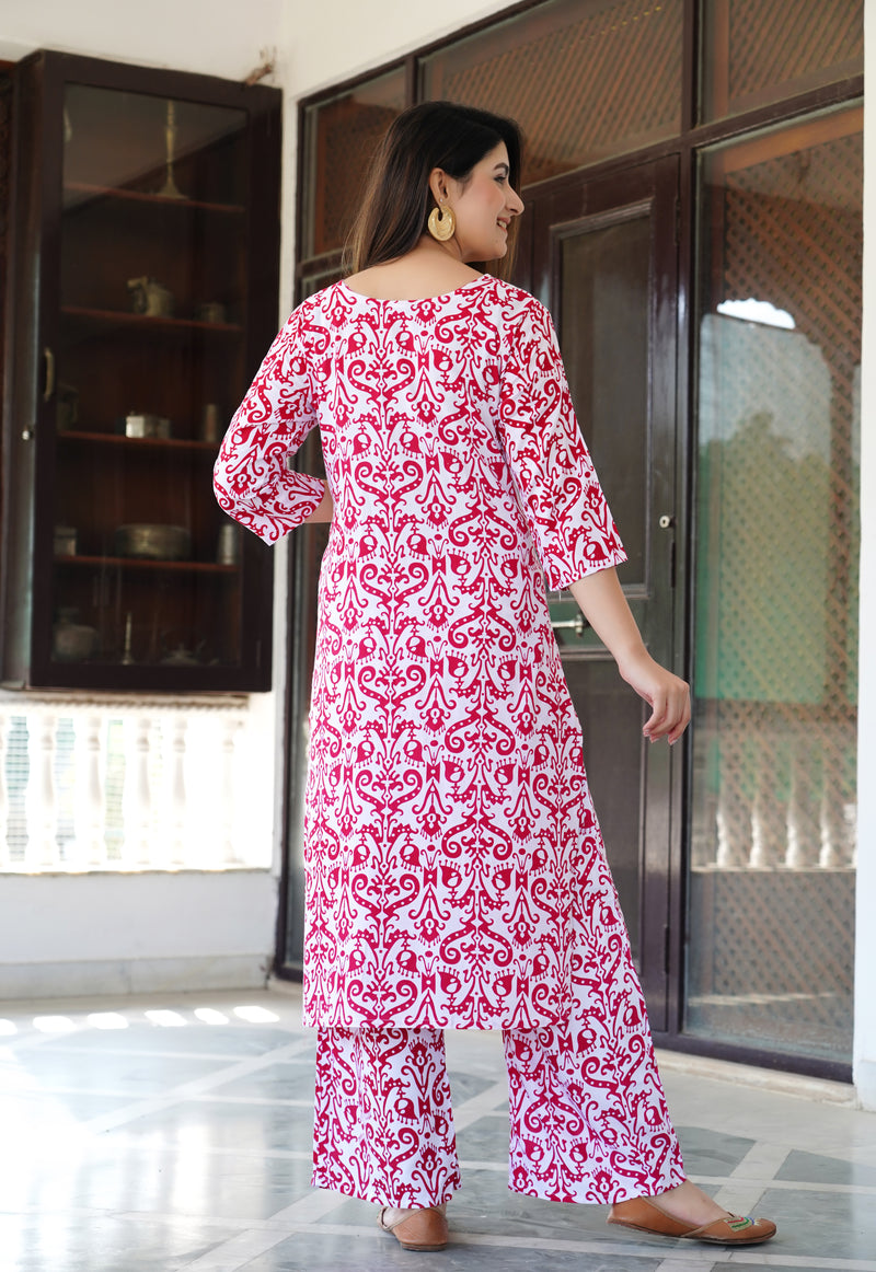 Classic Printed Coord Set for Daily and Casual Wear