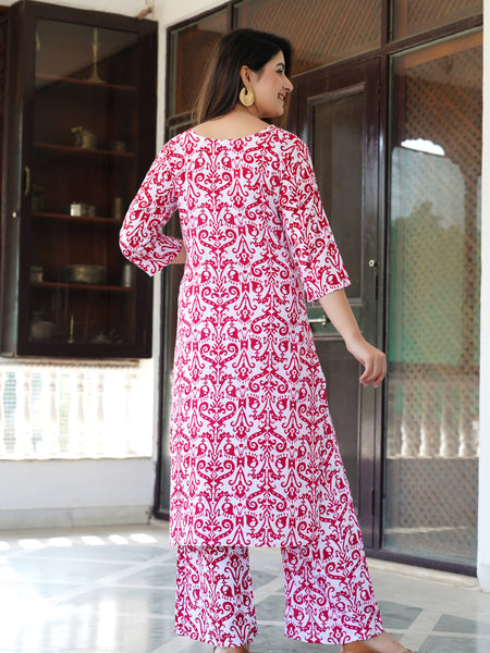 Classic Printed Coord Set for Daily and Casual Wear