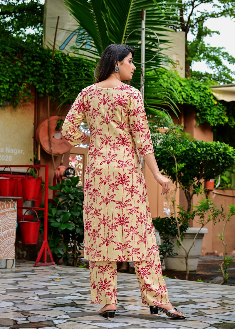 Classic Printed Coord Set for Daily and Casual Wear