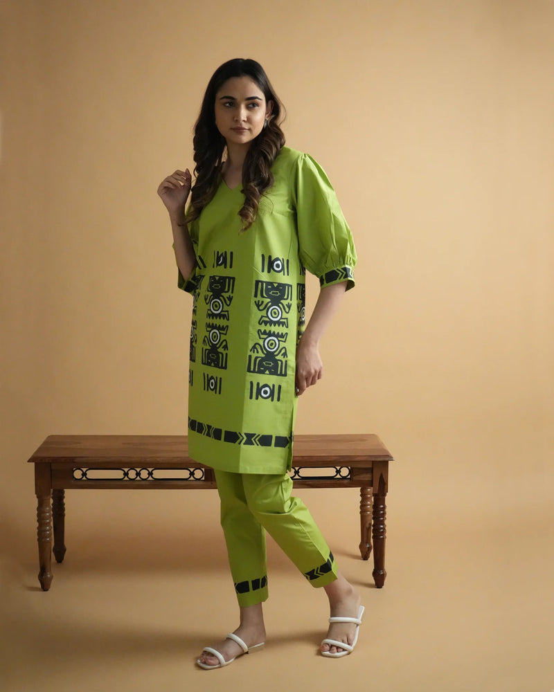 Classic Printed Coord Set for Daily and Casual Wear