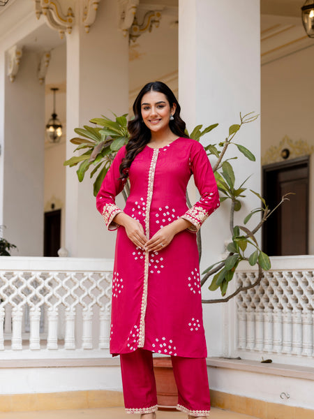 Classic Embroidered Coord Set Front 