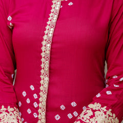 Classic Embroidered Coord Set Front Close View