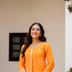 Stylish embroidered co ord set for women
