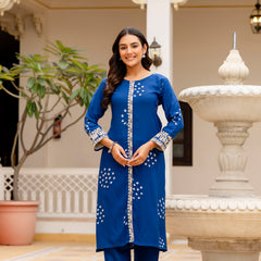 Classic Embroidered Co-ord Set Full view