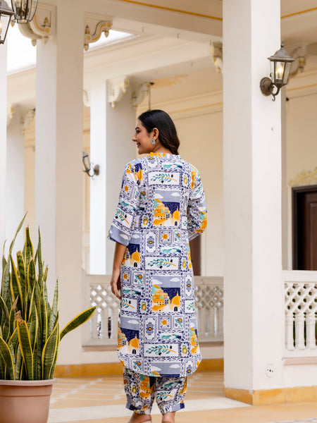 Classic Printed Coord Set Back 