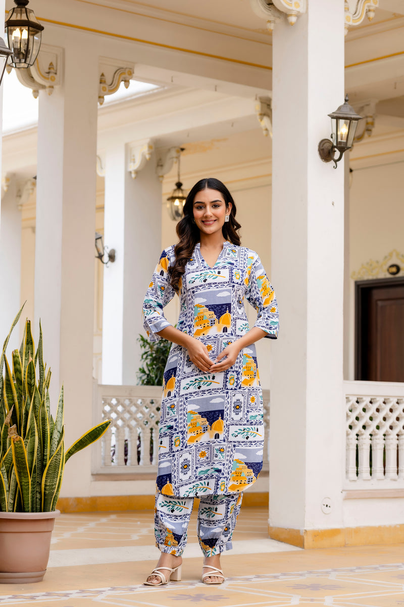 Classic Printed Coord Set Front 