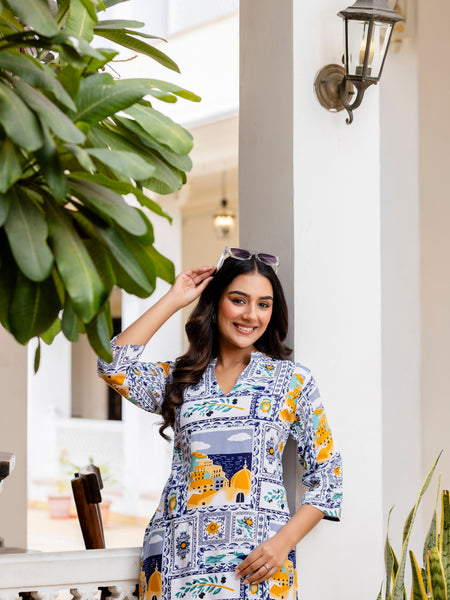 Classic Printed Coord Set Close View