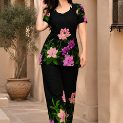 Trendy Printed Coord Set with Short Kurti and Palazzo