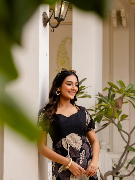 Trendy Printed Coord Set with Short Kurti and Palazzo
