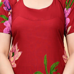 Trendy Printed Coord Set with Short Kurti and Palazzo