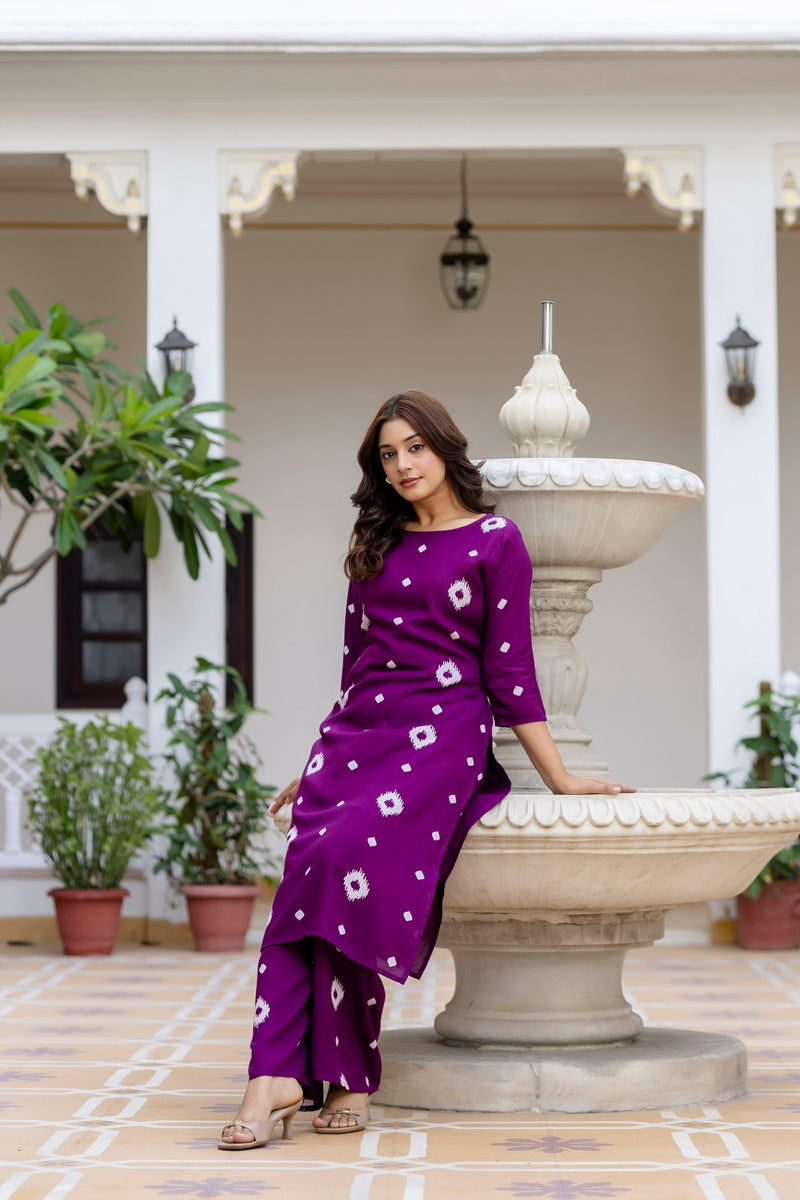 Classic Printed Coord Set for Daily and Casual Wear