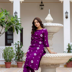Classic Printed Coord Set for Daily and Casual Wear