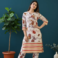 Classic Printed Coord Set for Daily and Casual Wear