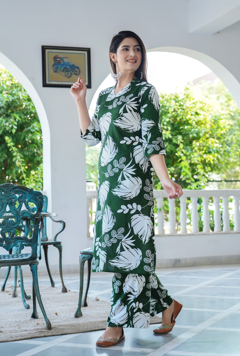 Classic Printed Coord Set for Daily and Casual Wear