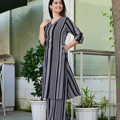 Classic Printed Coord Set for Daily and Casual Wear