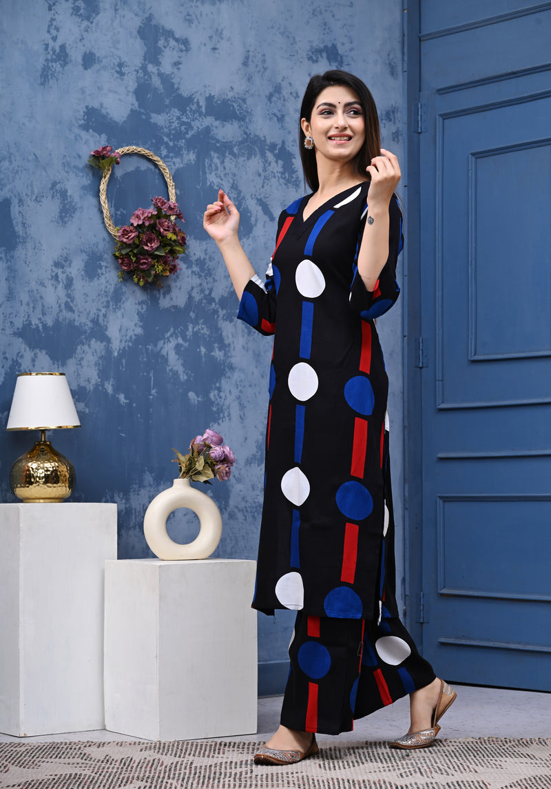 Classic Printed Coord Set for Daily and Casual Wear