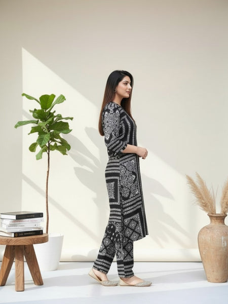 Classic Printed Coord Set for Daily and Casual Wear