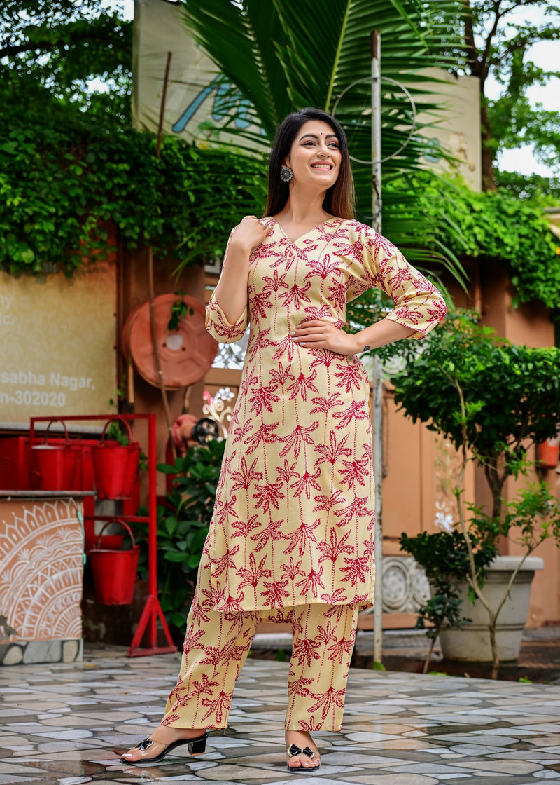 Classic Printed Coord Set for Daily and Casual Wear