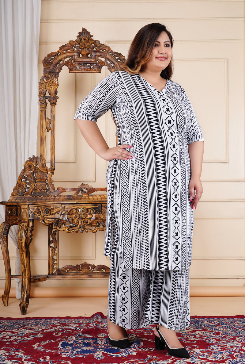 Classic Printed Coord Set for Daily and Casual Wear