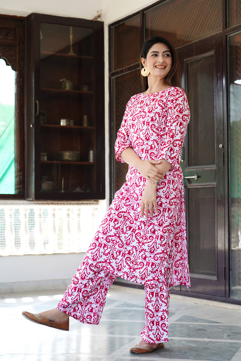 Classic Printed Coord Set for Daily and Casual Wear