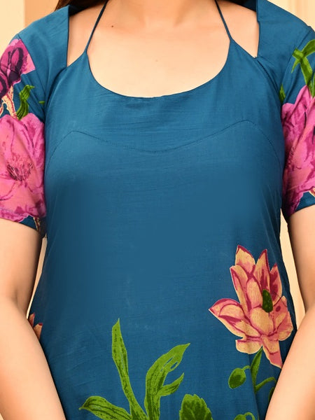 Trendy Printed Coord Set with Short Kurti and Palazzo