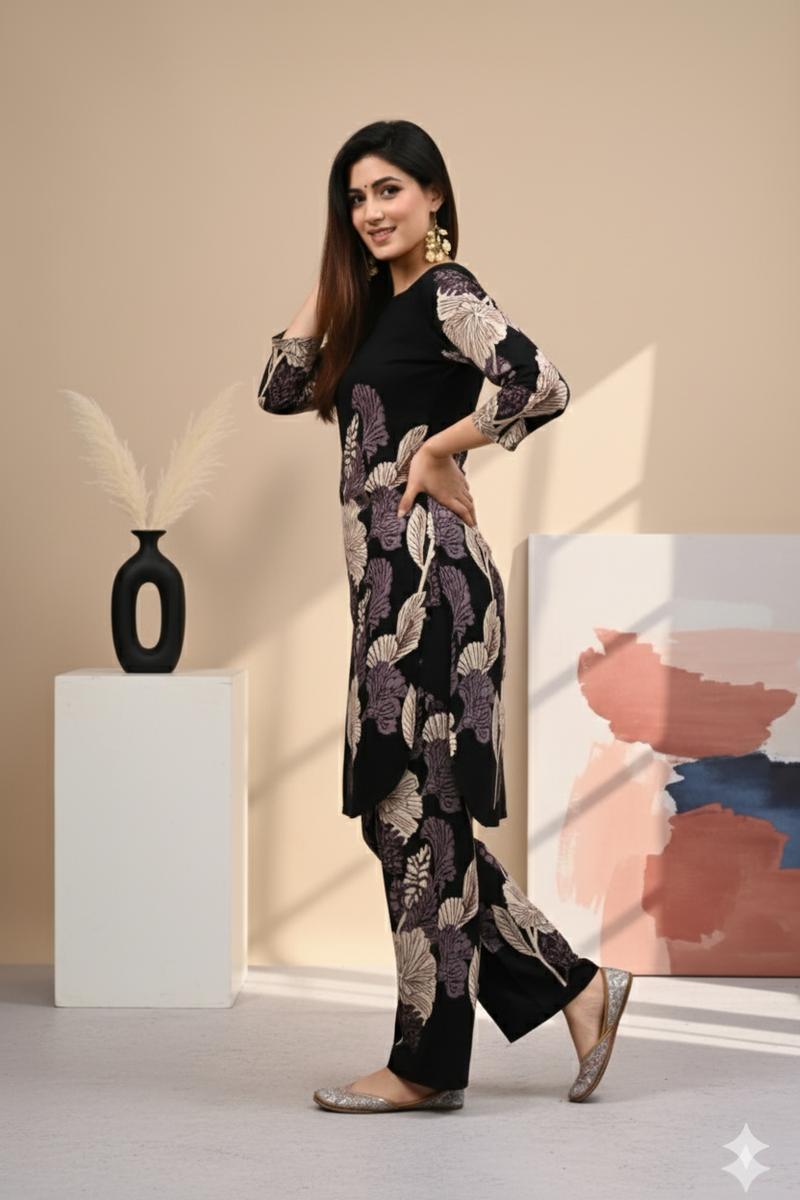 Classic Printed Coord Set for Daily and Casual Wear