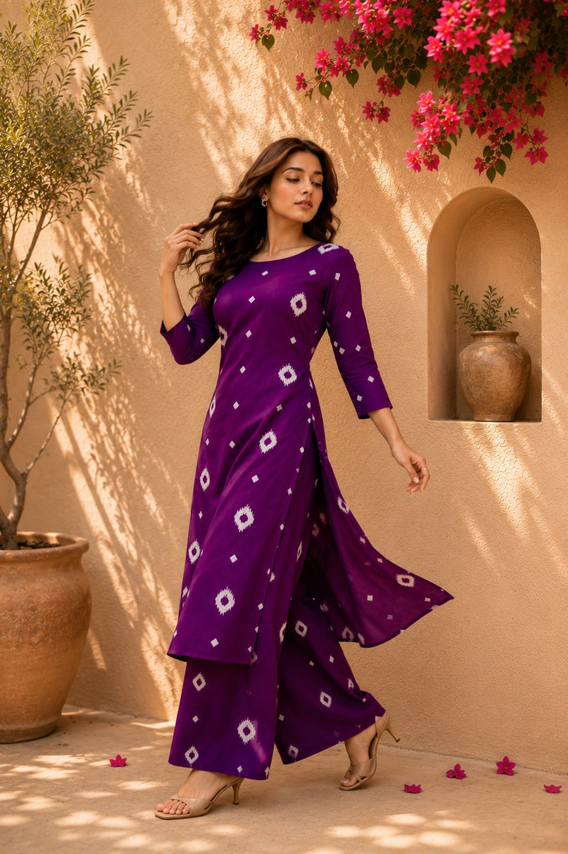 Classic Printed Coord Set for Daily and Casual Wear