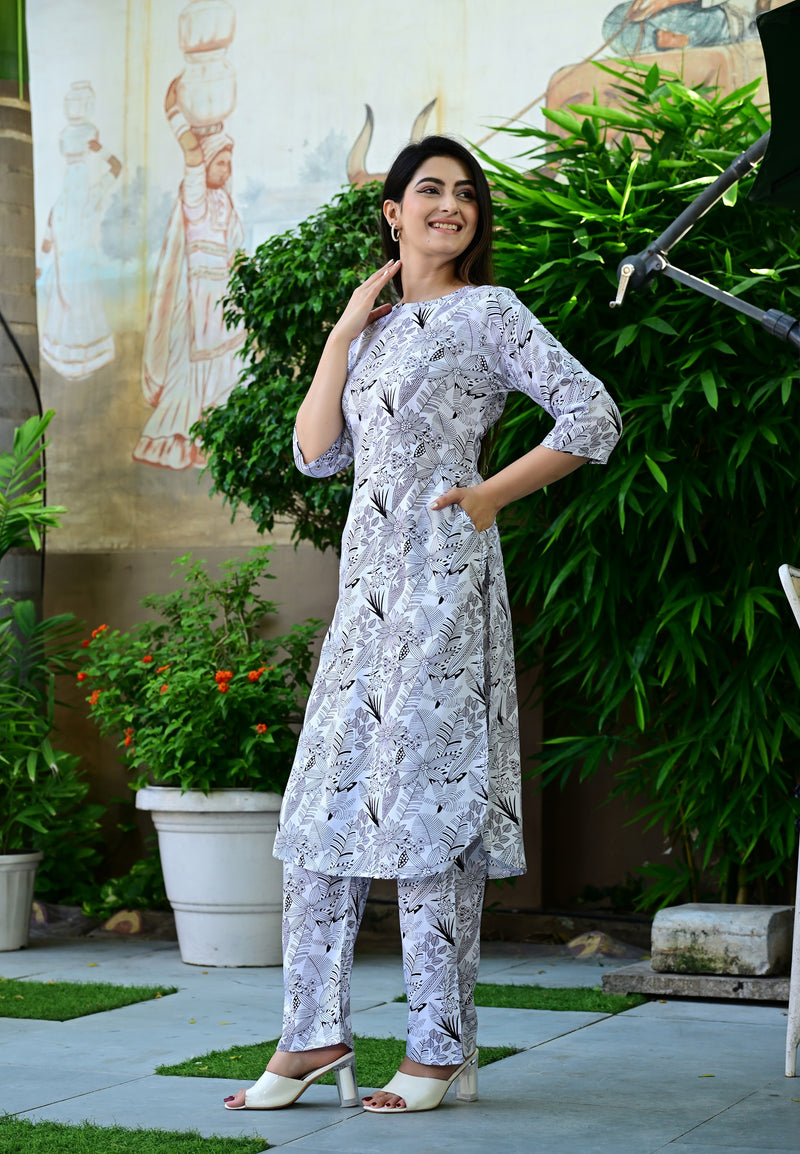 Classic Printed Coord Set for Daily and Casual Wear