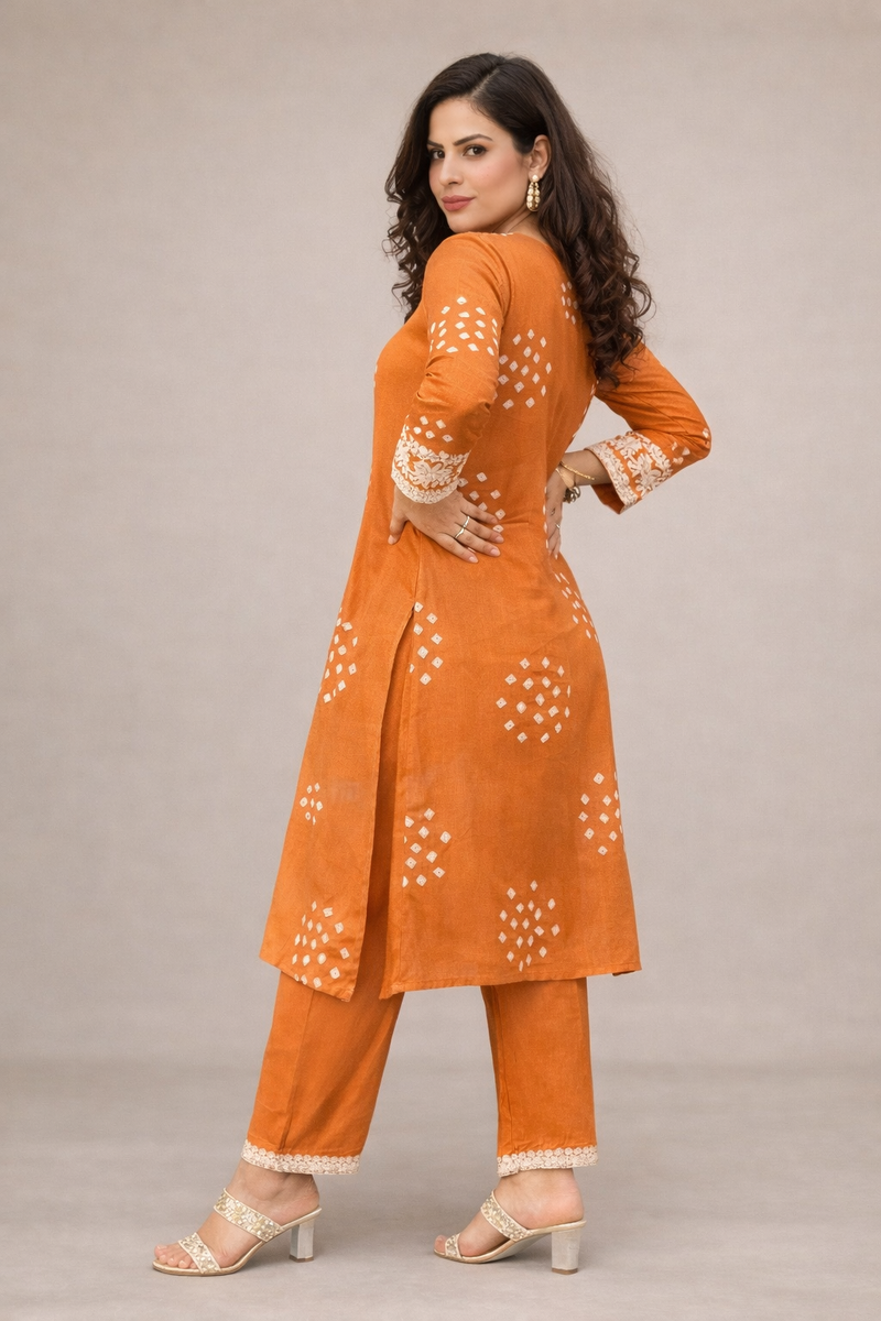 Classic Embroidered Coord Set for Daily and Casual Wear